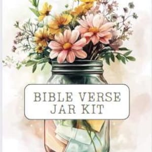 Pot de versets bibliques DIY | Pot d'émotions de versets bibliques | Lisez-moi quand des versets bibliques | Versets bibliques codés par couleur | Pot à écriture sainte | Cadeaux chrétiens