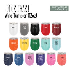 Nuancier pour gobelets à vin de 12 oz | Présentez les différentes options de produit | Variantes détaillées | PNG transparent, prêt à être personnalisé