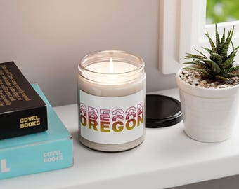 Doftande sojaljus, 237 ml Oregon-ljus, present, flyttpresent, Oregon-minnessak, personlig Oregon-souvenir, vänpresent