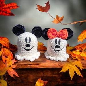 Boo-tiful Ghost Friends Crochet Pattern and Iron-On Faces