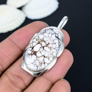 Wild Horse Jasper Pendant: Handmade 925 Sterling Silver Gemstone