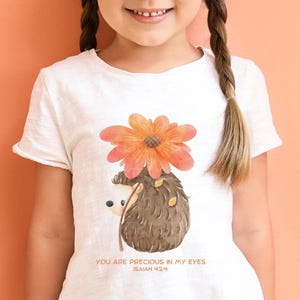Je bent kostbaar in mijn ogen, Jesaja 43:4, egel bijbelvers digitale download, christelijke sublimatie, schrift tshirt ontwerp, cadeaubon