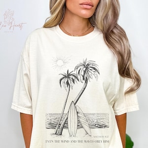 Christian Summer Tshirt Designs, Bible Verse Shirt PNG, Christian Scriptures SVG, Retro Christian Designs, Religious Vintage Shirt PNG, Surf