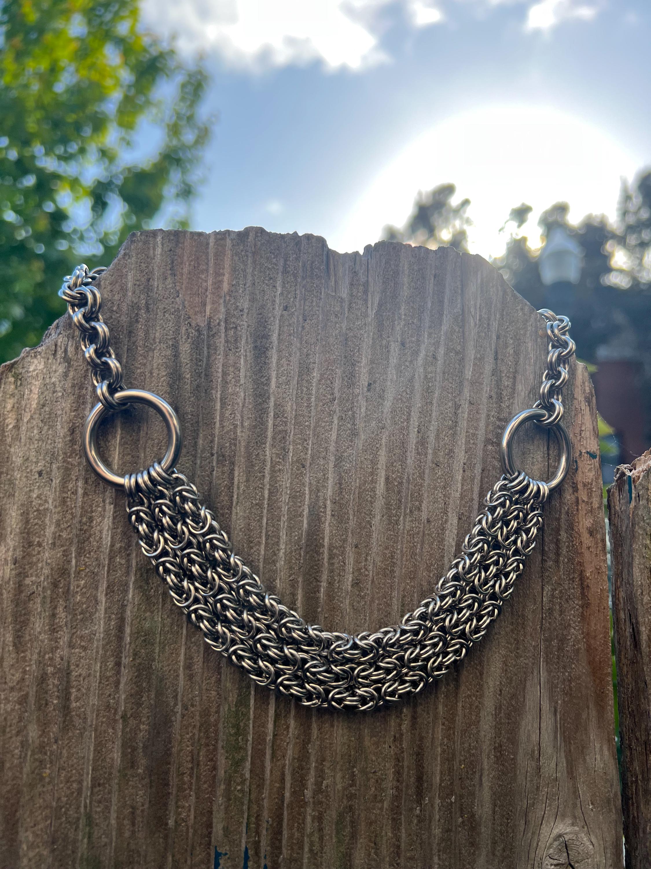 Prometheus - Stainless Steel Chainmail Necklace