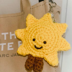 Gehäkelte Jellycat-inspirierte amusable Sun Buddy Schlüsselanhänger Taschenanhänger