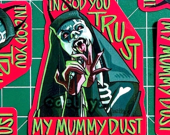 Ghoulette de polvo de momia - Pegatina impermeable