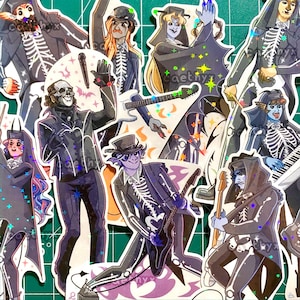 Skelestickers (Holographic, Waterproof Stickers)