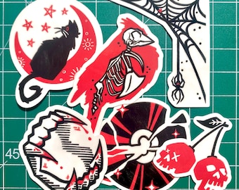 Assortment Of Random Stickers I Designed
