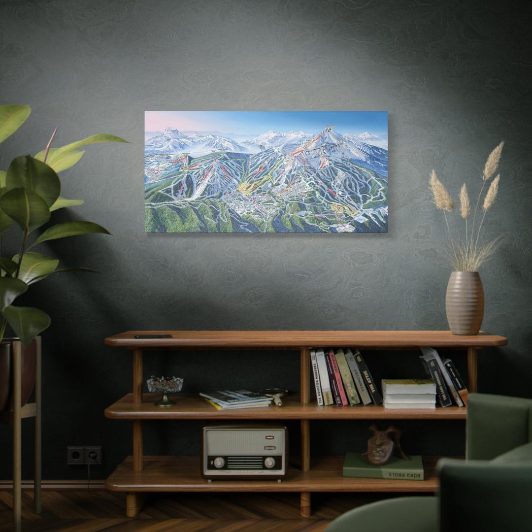 Big Sky Montana Trail Map Framed Canvas Etsy big-sky-montana-trail-map-framed-canvas-etsy