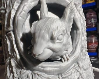 Unbemalte Eichhörnchen Deckchen Box