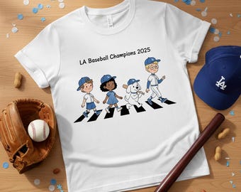 LA Baseball Champions 2025 Cartoon (PNG/SVG Digital Download)