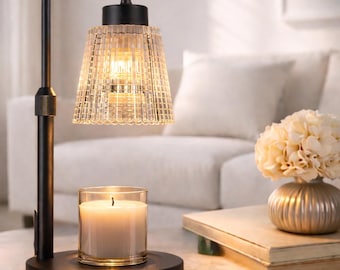 Adjustable Height Candle Warmer Lamp, Flameless Wax Melt Warmer, Modern Home Decor Accent