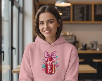 Coca cola Cute Vintage Soda Bow Graphic | Girly Pop Culture Sublimation Art | Trendy T-Shirt Design Download