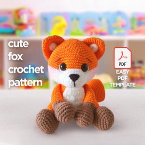 Fox Amigurumi Crochet Pattern / Fox Crochet Pattern / Handmade Amigurumi Crochet Pattern / Crochet Fox PATTERN / Crochet fox plush pattern