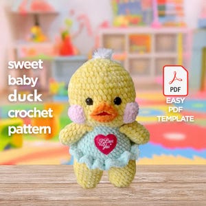 Easy Crochet Pattern Duckling / Duck Plushie / Quick and Easy Hand-made Instruction / Mallard Duck / Amigurumi / Stuffed Animal Pattern