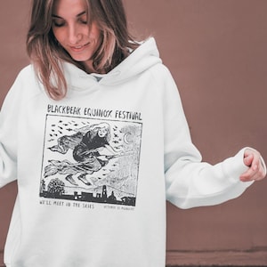 Blackbeak Equinox Festival Hoodie: Witch Graphic Sweatshirt