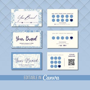 Cartões de fidelidade Chinoiserie Nail Tech, cílios, cartões de visita para cabelos, marketing de estética, cartão de recompensas para clientes