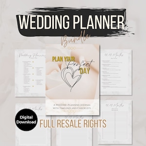 Wedding Checklist, Printable Wedding Timeline, Wedding Planner Book