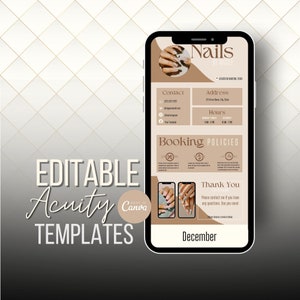 Könnte beinhalten: Der Bildschirm eines Mobiltelefons zeigt einen Social-Media-Beitrag für einen Nagelstudio. Der Beitrag enthält den Namen des Salons, "Nails by Nicole", Kontaktinformationen, Öffnungszeiten, Buchungsrichtlinien und eine Dankesnachricht. Der Beitrag zeigt auch Bilder von manikürten Nägeln.