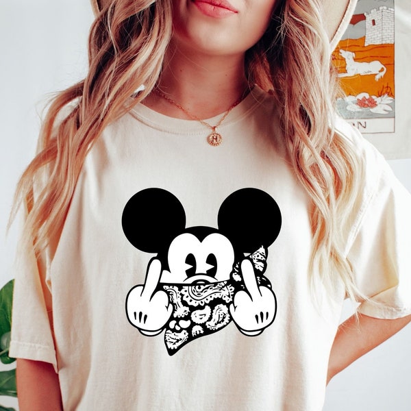 Mickey Mouse Middle Finger Svg - Etsy