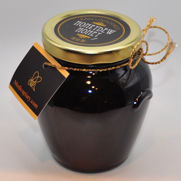 Honeydew Honey  1892 uS/cm. Unique taste. High antibacterial properties.  ORA UMF20+ MIC 4,5% is similar as Manuka. 10 fl oz (1lb).