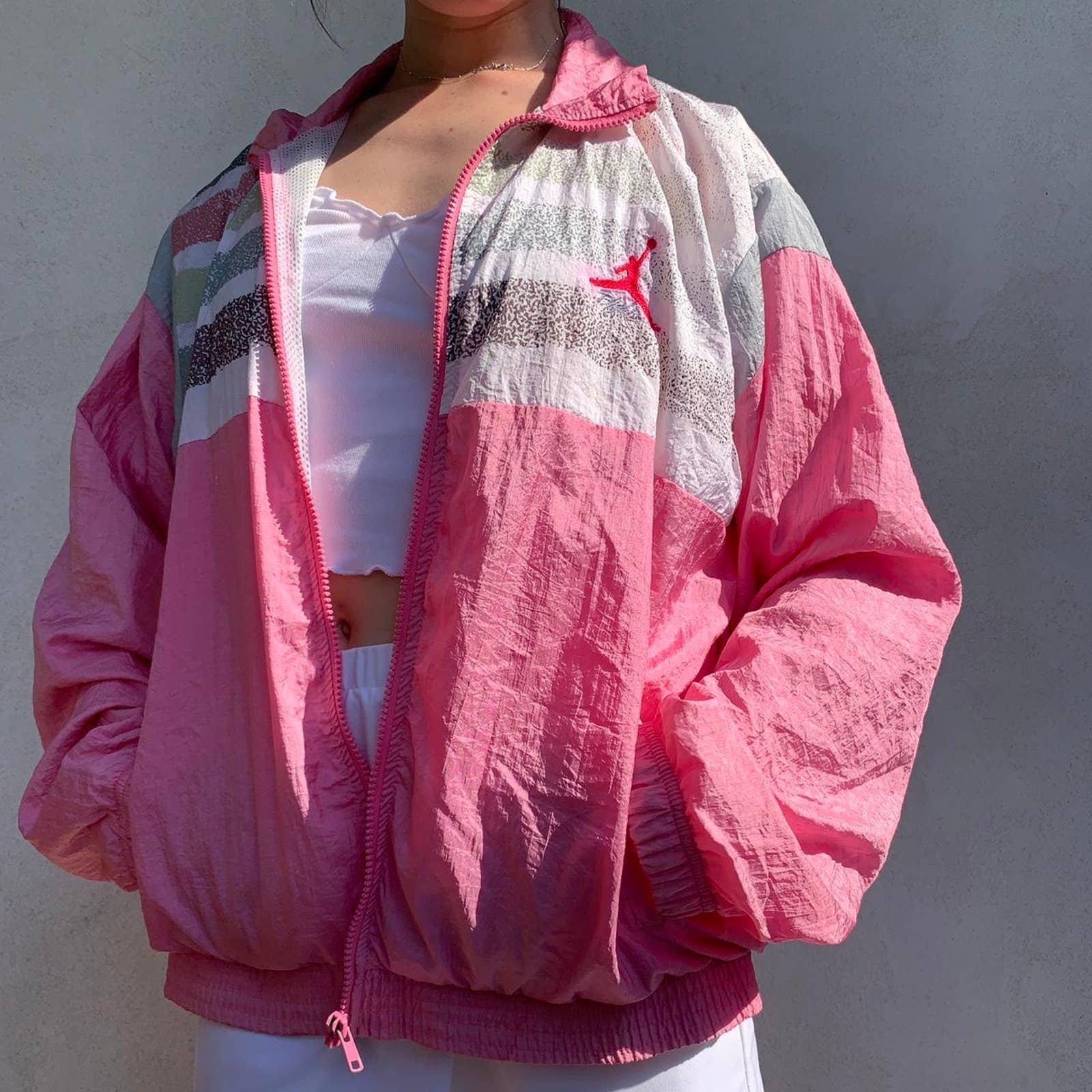 Pink jordan jacket sale