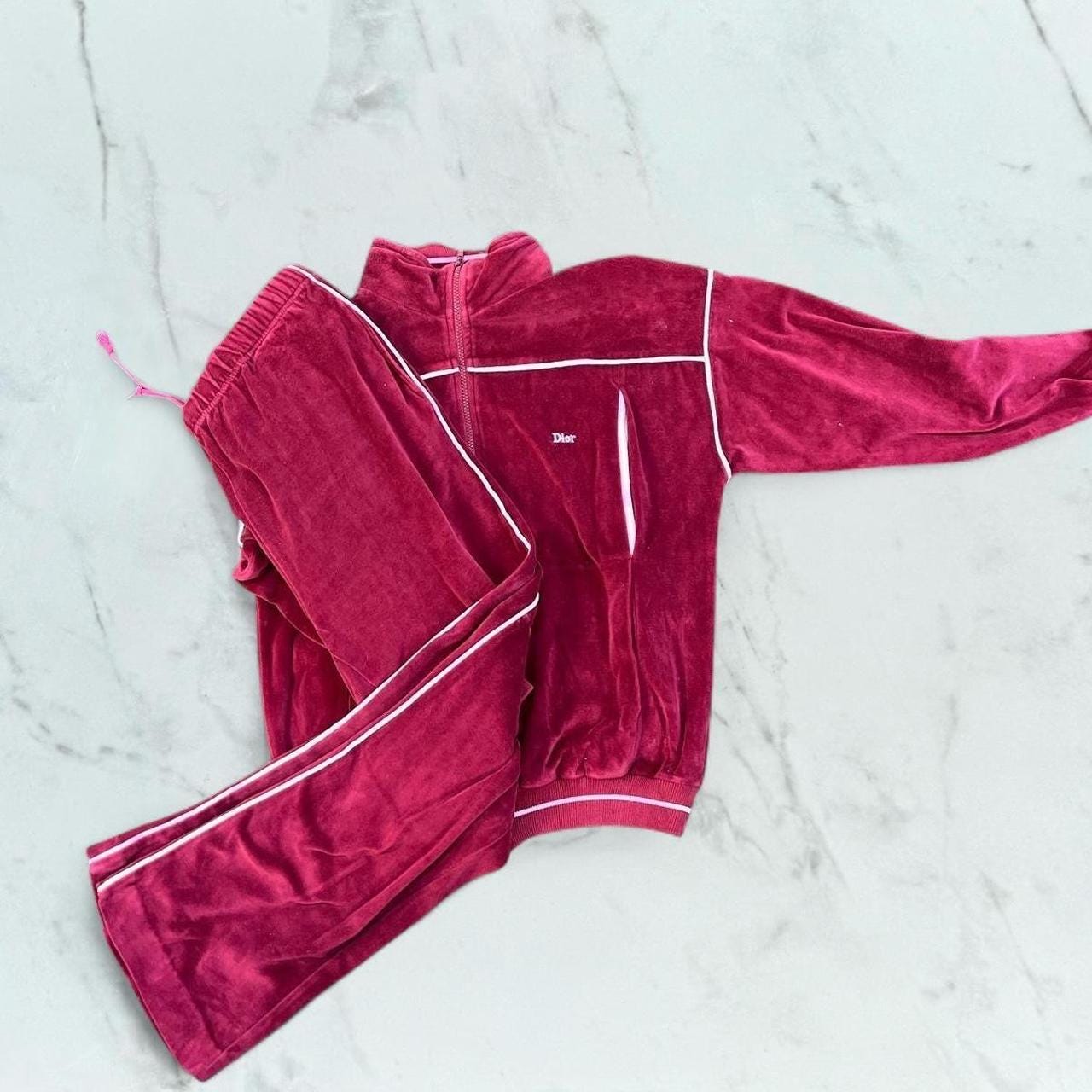 Christian Dior Velour Sweat Suit - Etsy