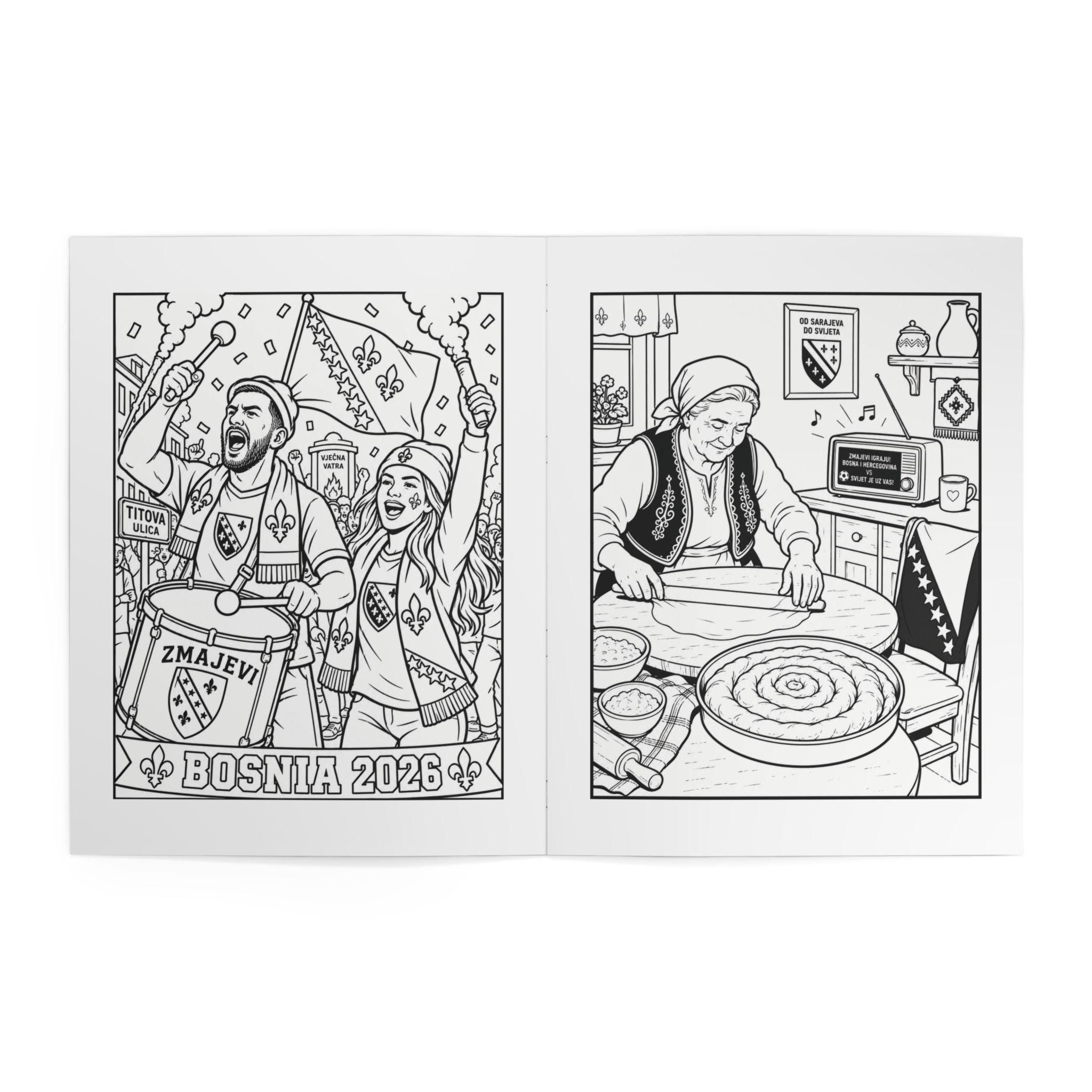 Physical Bosnia Soccer All-ages Coloring Book – Zmajevi 2026 Tournament ...