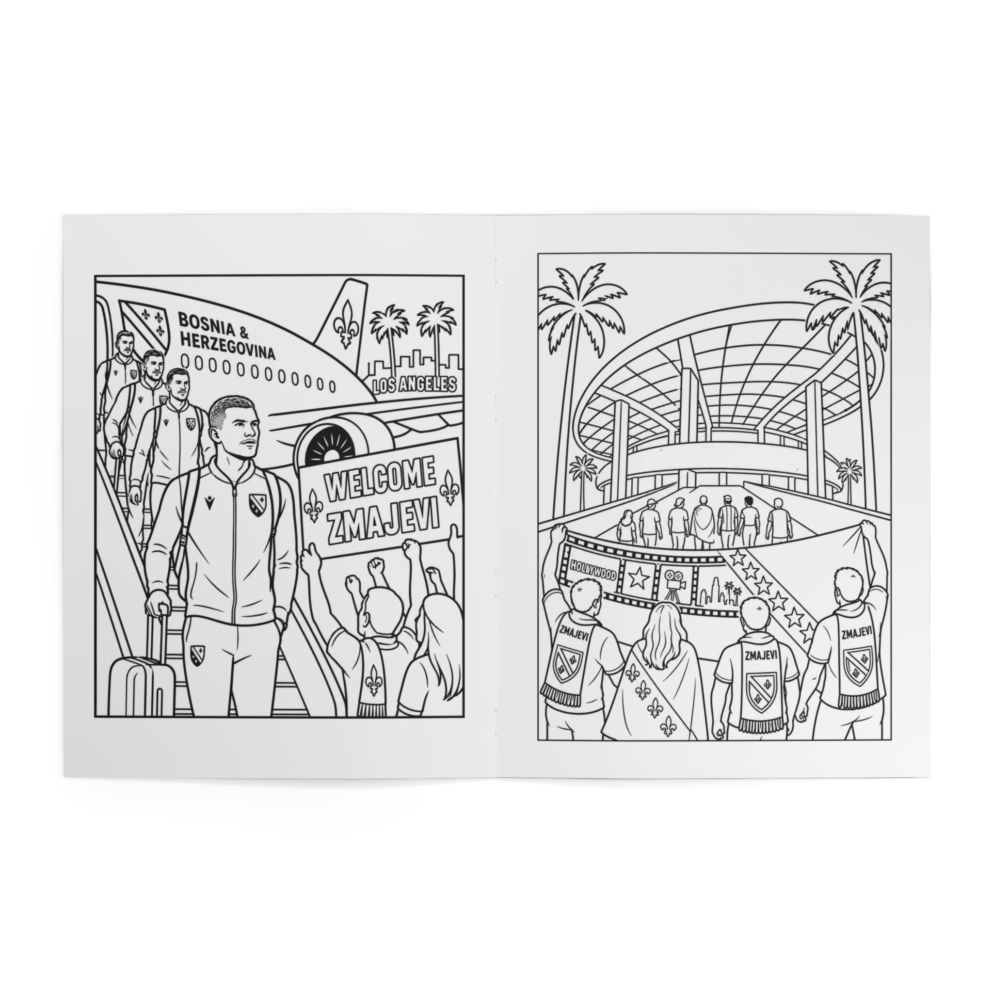 Physical Bosnia Soccer All-ages Coloring Book – Zmajevi 2026 Tournament ...