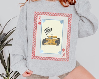 Formula Racing Sweater, Retro Motorsport Crewneck, Classic Race Oversized Sweatshirt, Grand Prix Crew Neck