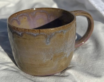 Grey Lavender Handmade Mug
