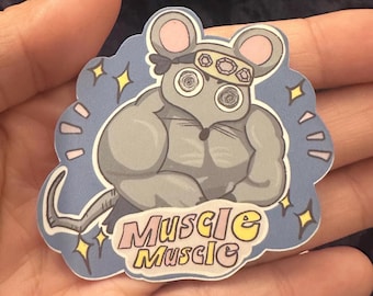 Ninju, Uzui Tengen Mucle mice // matte sticker, Demon Slayer: Kimetsu no Yaiba, Tengen Uzui, gift, laptop sticker