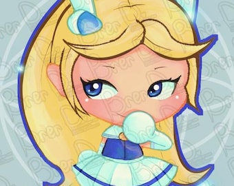 Impresión fotográfica de Fionna patinando sobre hielo: Arte de fan de Hora de aventuras