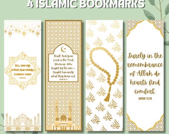 Islamitische bladwijzers: koranverzen, geometrische kunst (digitale download)