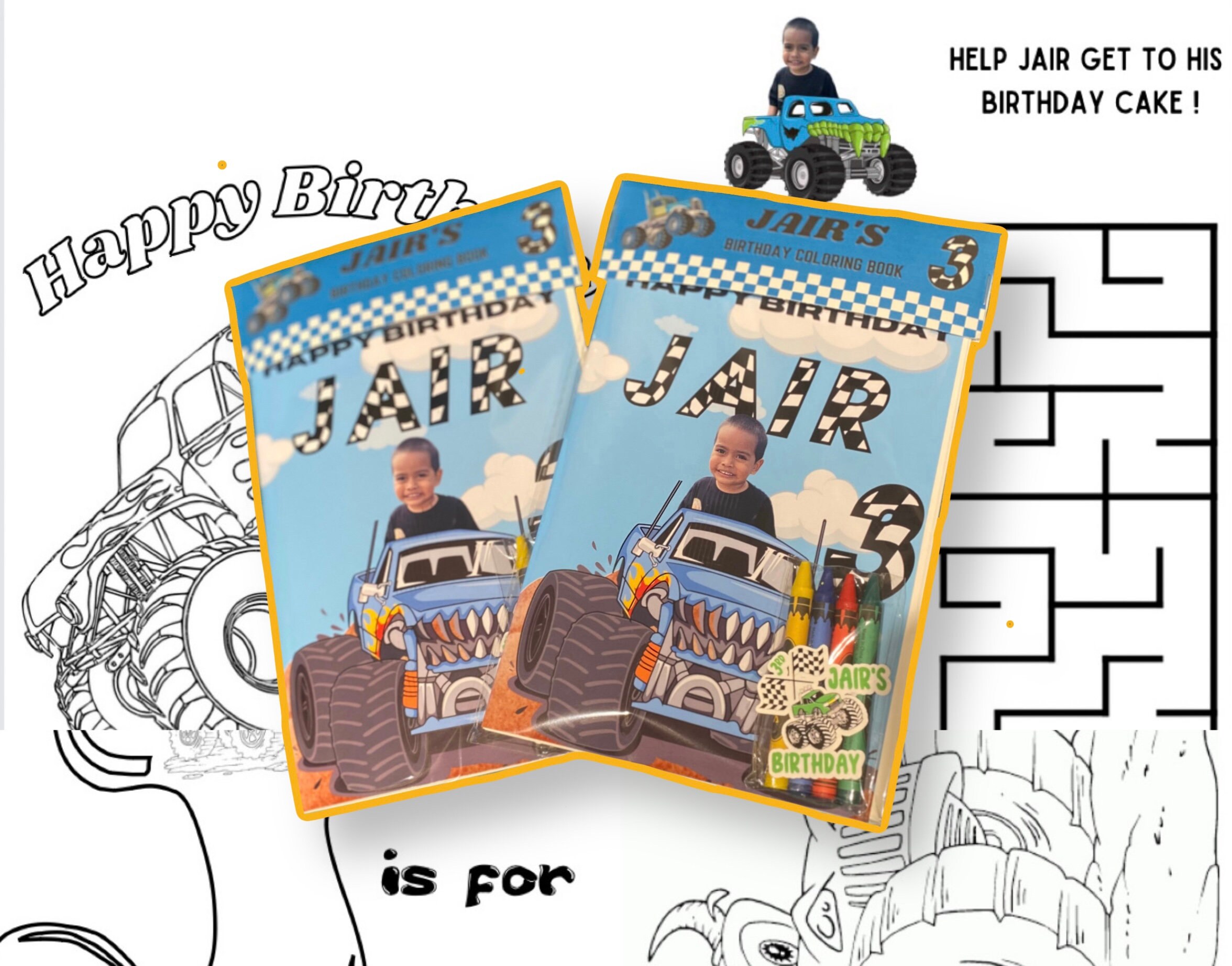 Custom Coloring Book Party Favor Etsy