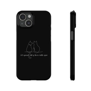 9 Lives Love Cat Phone Case Cool Phone Case Aesthetic Phone Case Pretty Phone Case Inspirational Phone Case Love Phone Case iPhone Case