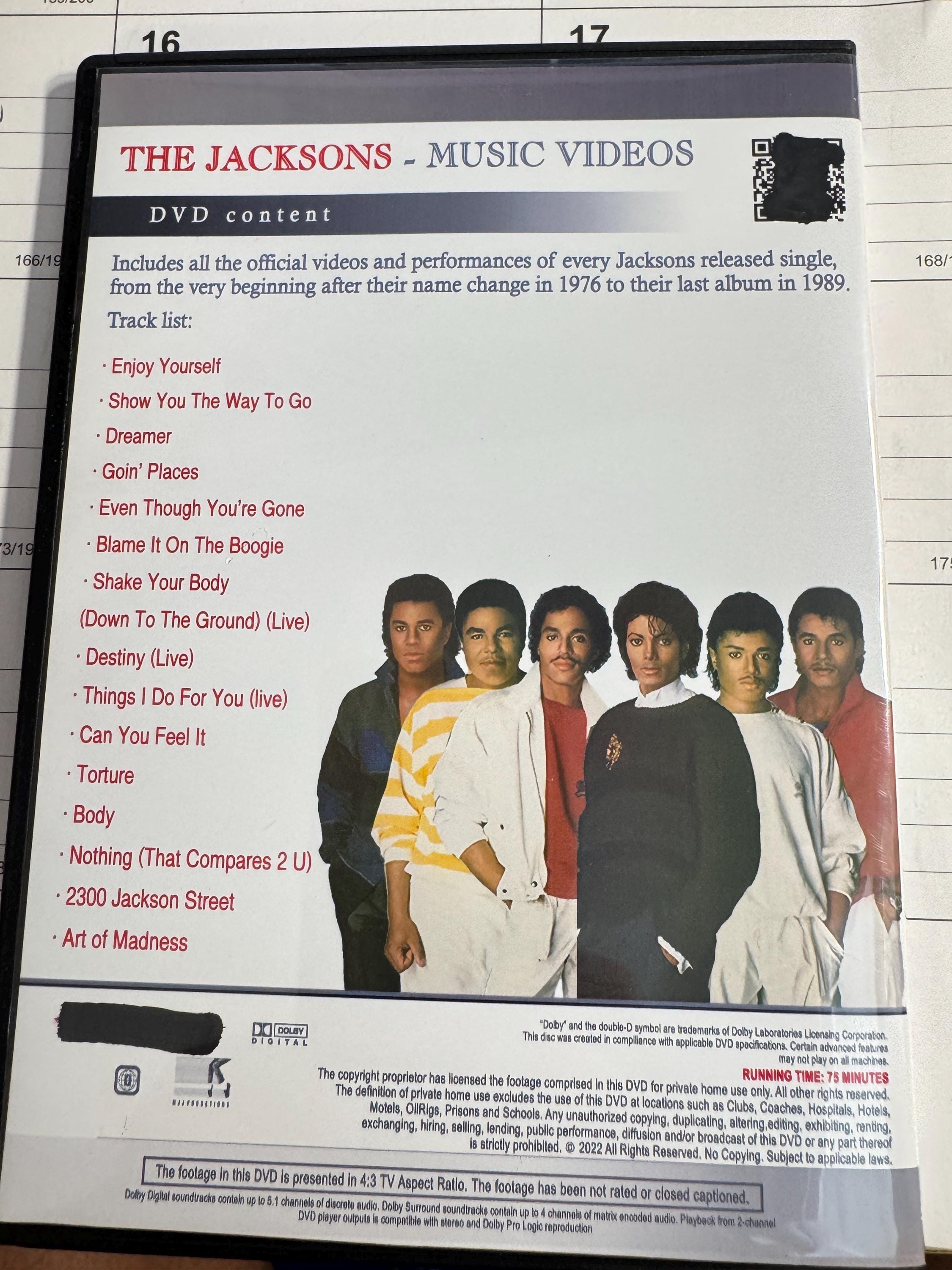 New Title!! the Jacksons Music Videos Dvd! - Etsy