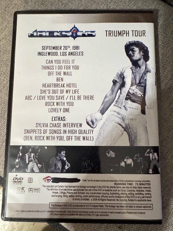 New!! the Jacksons Triumph Tour Includes Extras! Los Angeles
