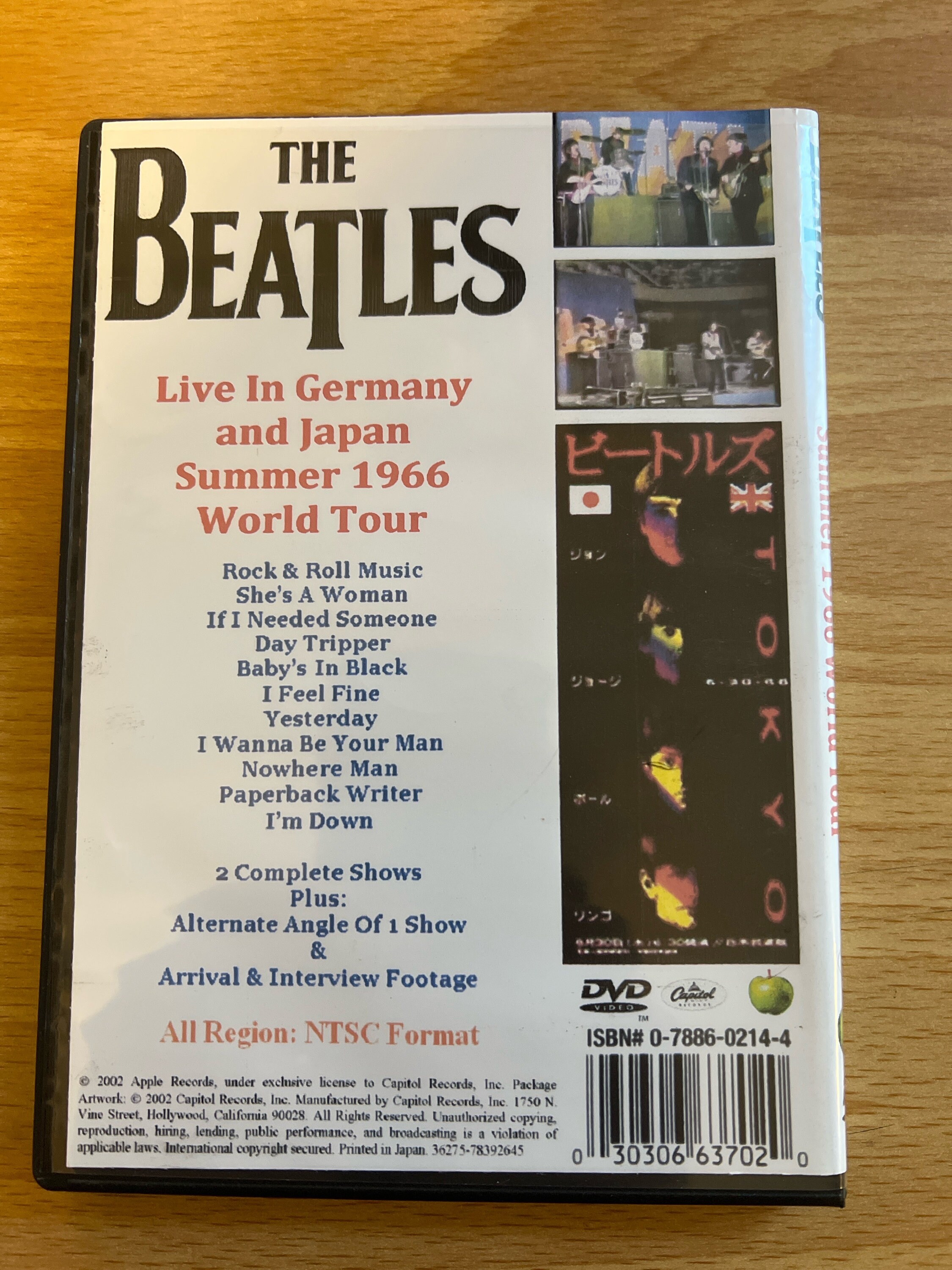 The Beatles Japan 1966! Dvd Excellent Picture and Sound - Etsy