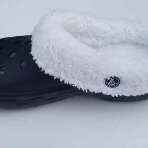 replacement insoles liners for clogs crocs mules style shoes black fur for a furry lining
