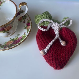 Crochet Strawberry Bag | Crochet Coin Purse | Crochet Strawberry