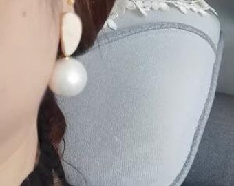 Nuevos pendientes de mujer de estilo retro, modernos y hechos a mano, con un toque exagerado y elegante.
