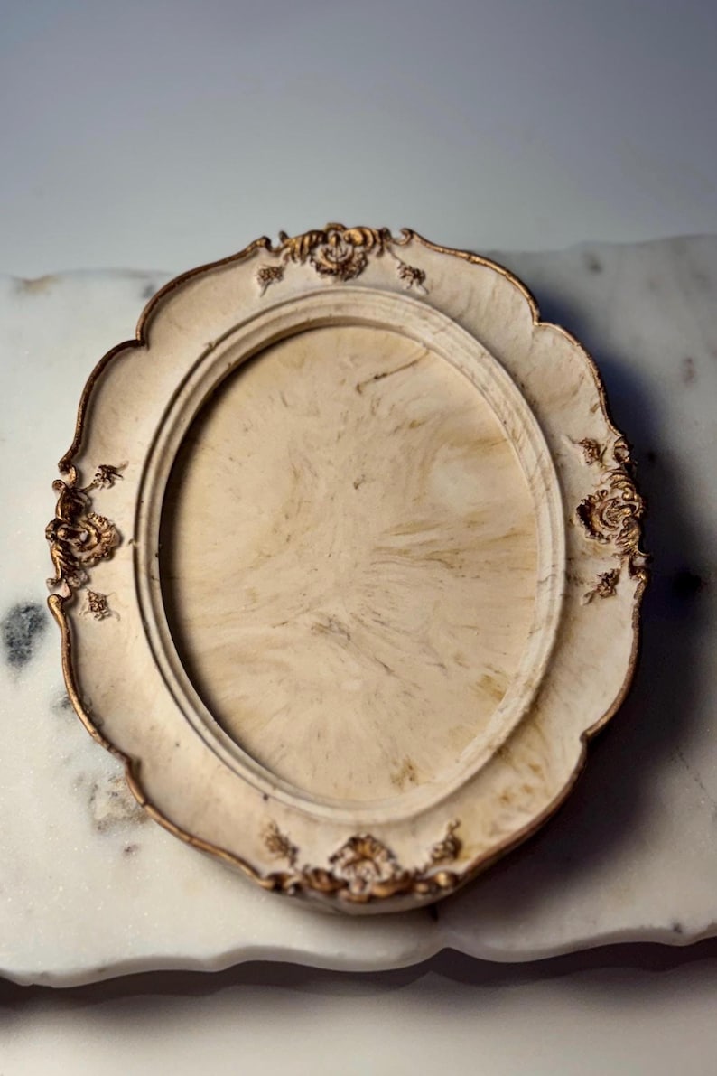 Ornate Oval Candle Base| victorian trinket tray| vintage style| Oval dish| Antique style| Jewelry plate| gift for her| best gift