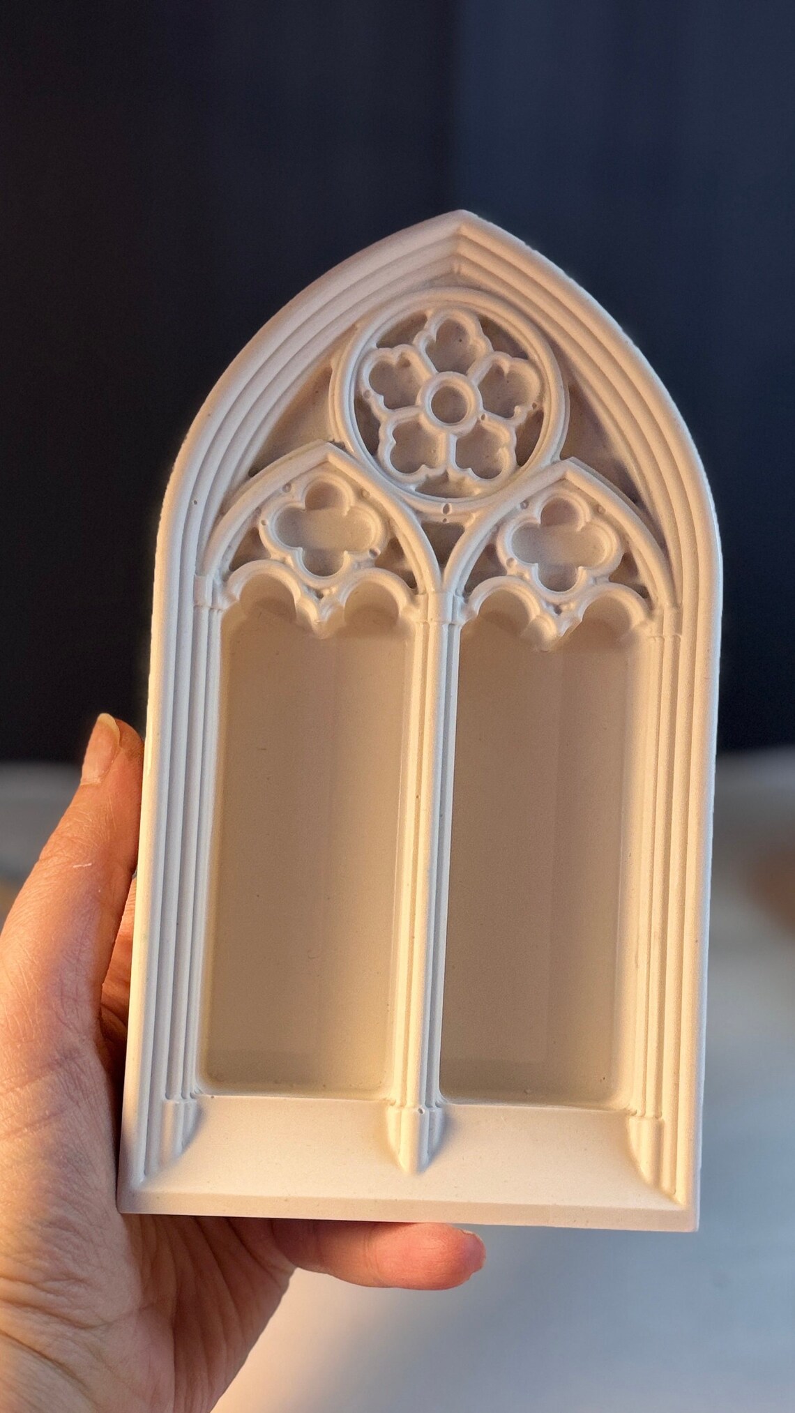 Church Window Tray| Custom Color Home Decor| Stoneware Decorative ...