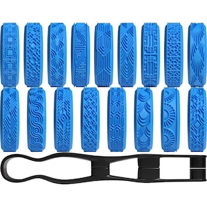 Art Decoration 17 Pattern Stamp Wheels Set #1 | 3D Printed Craft Tool | Custom Texture Roller