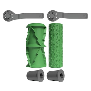 Christmas Tree Clay Texture Roller | 3D Printed Craft Tool | Custom Pattern Roller
