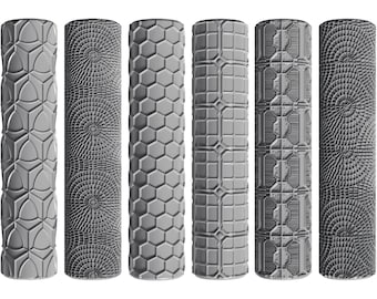 Tiles Tabletop Terrain Texture Pattern Roller #1 | 3D Printed Craft Tool | Custom Pattern Roller