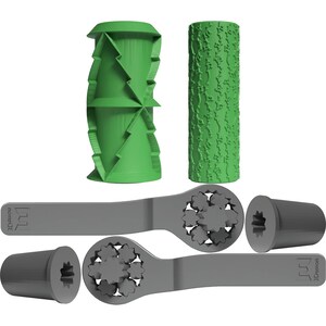 Christmas Tree Clay Texture Pattern Roller | 3D Printed Craft Tool | Custom Pattern Roller
