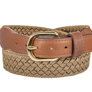 Gray Braided Belt - Etsy