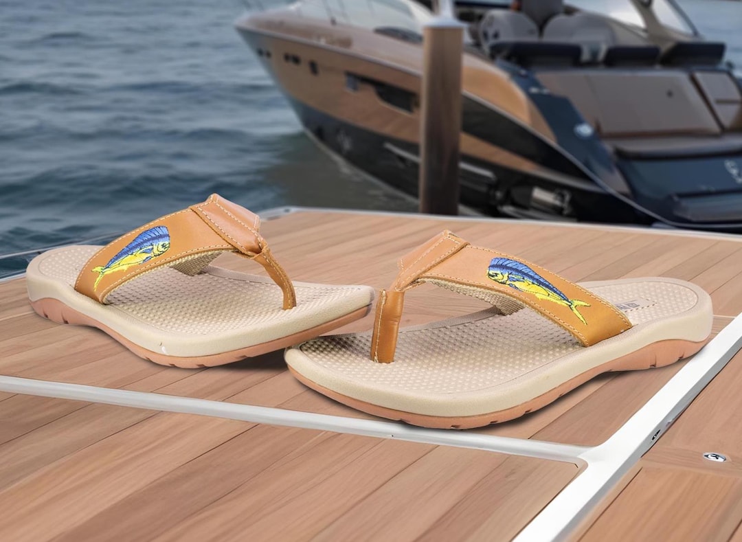 Sandalia de pesca para hombre Mahi Dolphin, chanclas náuticas con